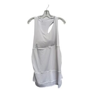 Playing 9 Maternity Tennis Dress Pickle Ball Size Large Solid White Active